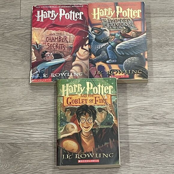 Lot Of 3Harry Potter Books Novels Homeschooling Mystery Suspense - Picture 1 of 3